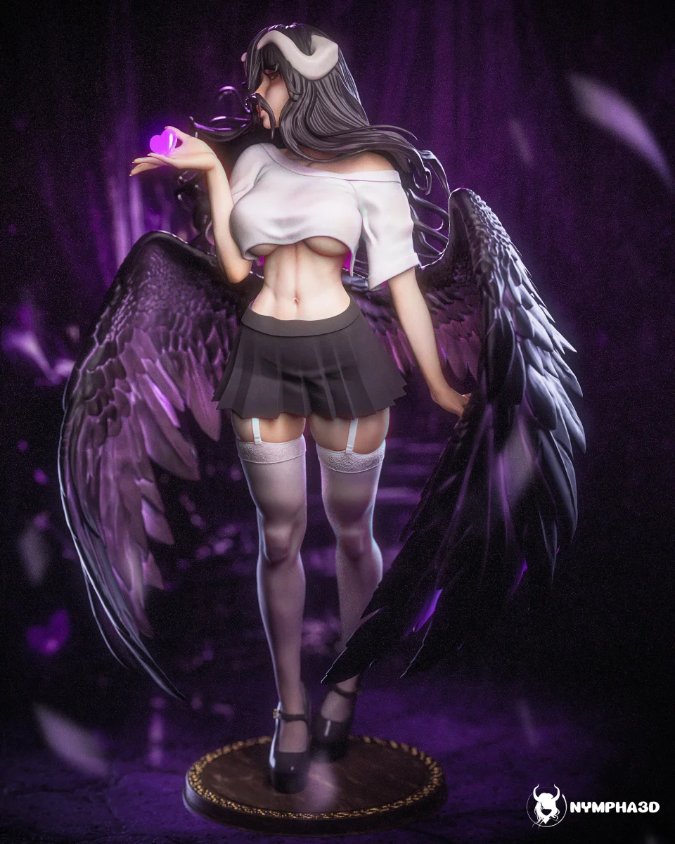 Albedo (Casual Outfit) | Fan Art | 3D Printed Resin Model Garage Kit | *Un-Painted* | Nympha3D 4