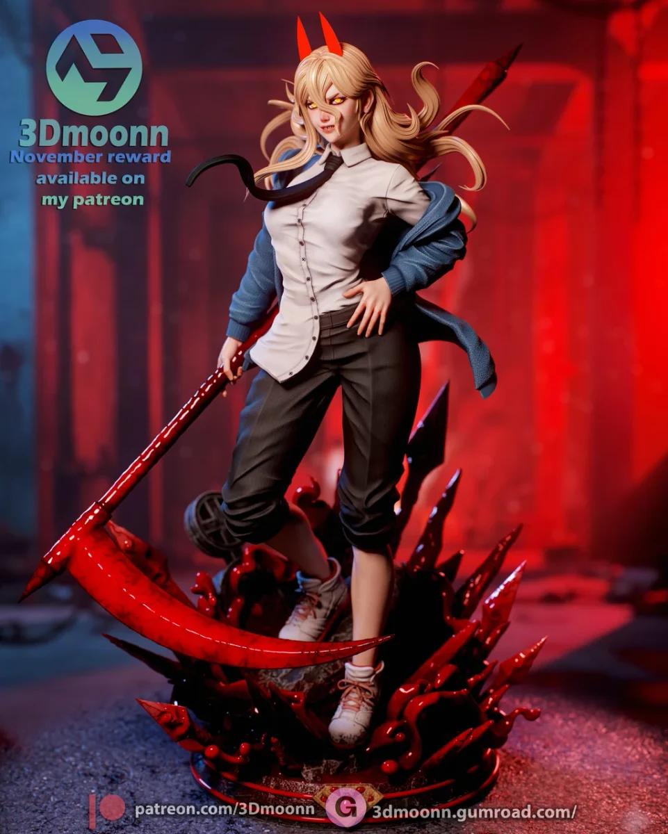 Power | Fan Art | 3D Printed Resin Model Garage Kit | *Un-Painted* | 3DMoonn 4