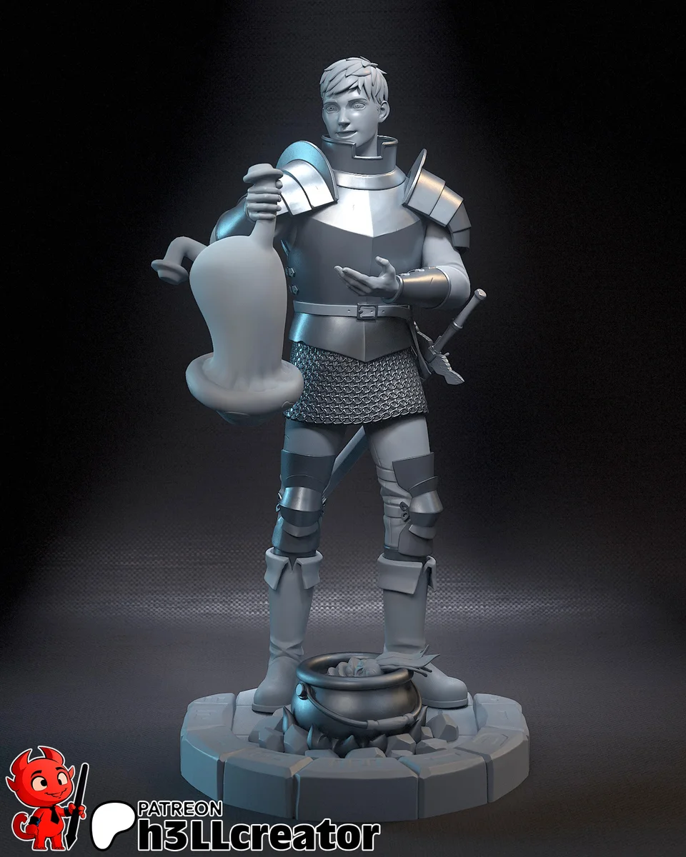 Laios Touden | Fan Art | 3D Printed Resin Model Garage Kit | *Un-Painted* | H3LL Creator 4