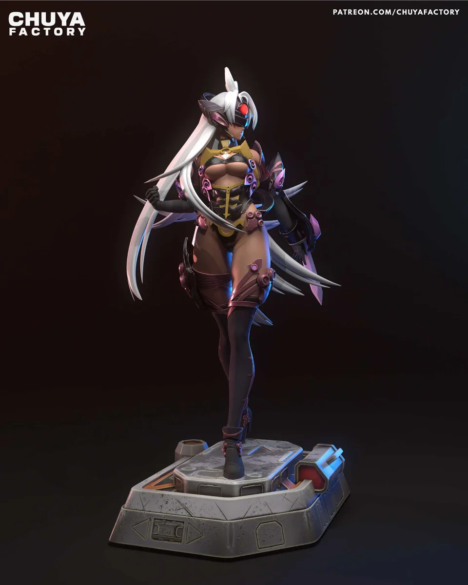 T - ELOS | Fan Art | 3D Printed Resin Model Garage Kit | *Un-Painted* | Chuya Factory 4