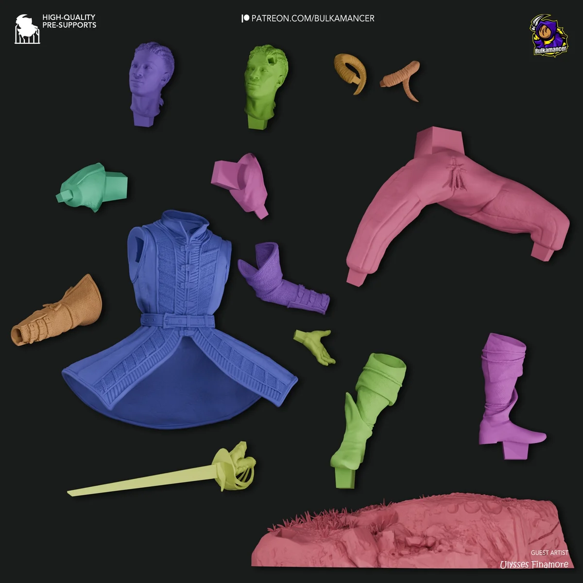 Frontier Warlock | Fan Art | 3D Printed Resin Model Garage Kit | *Un-Painted* | Bulkamancer 8