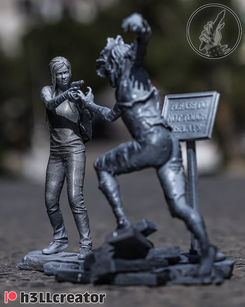Ellie | Fan Art | 3D Printed Resin Model Garage Kit | *Un-Painted* | H3LL Creator 3