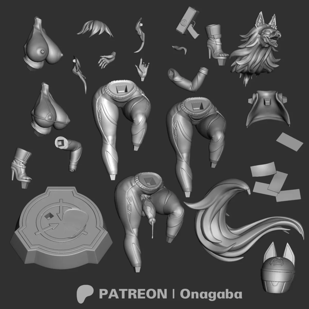 Racing Mal0 | Fan Art | 3D Printed Resin Model Garage Kit | *Un-Painted* | ONAGABA 13