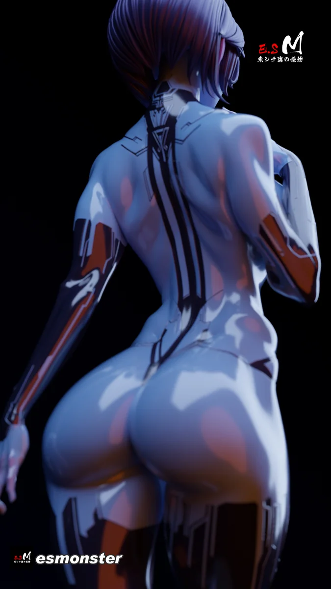 Cortana | Fan Art | 3D Printed Resin Model Garage Kit | *Un-Painted* | ES Monster 14