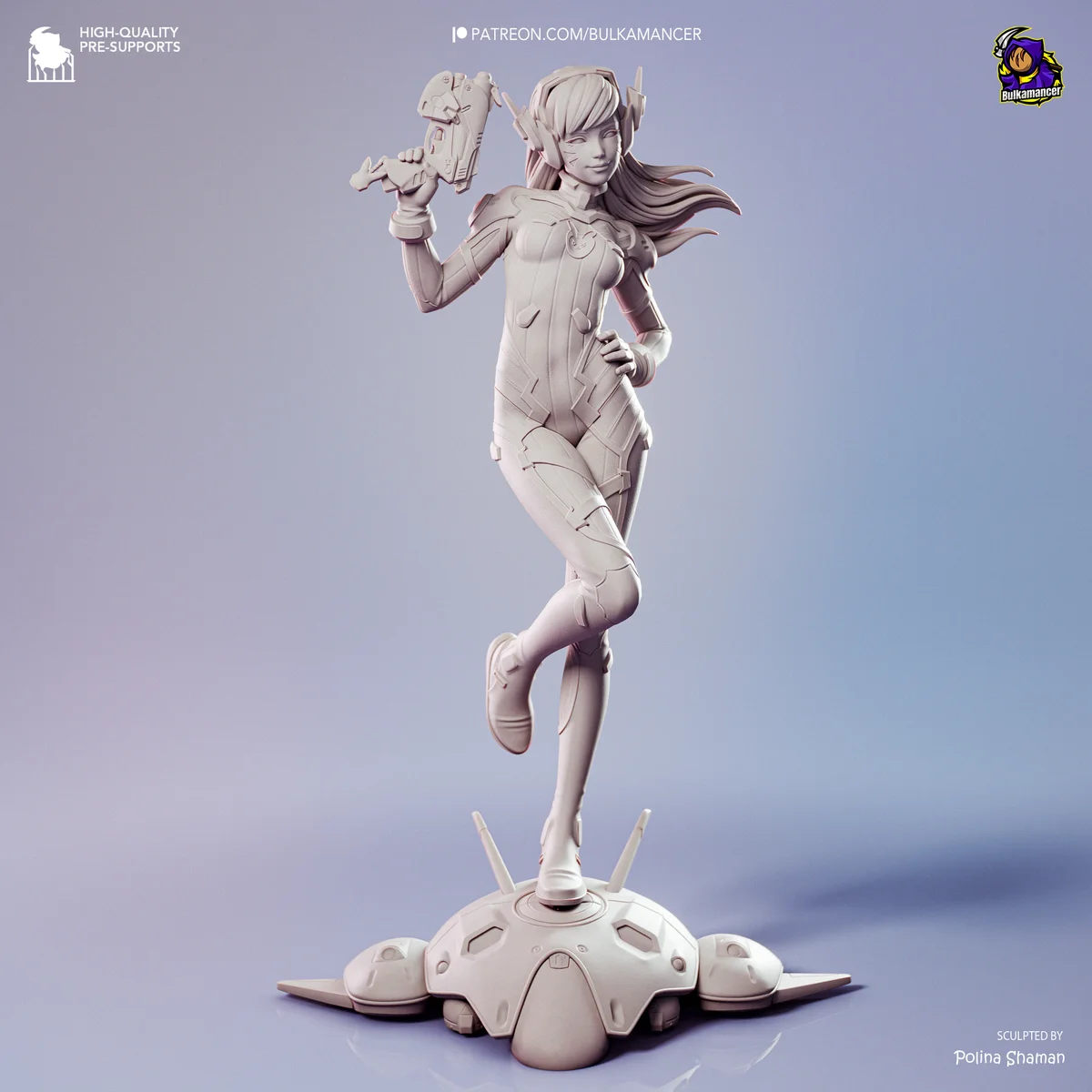 D.Va | Fan Art | 3D Printed Resin Model Garage Kit | *Un-Painted* | Bulkamancer 7