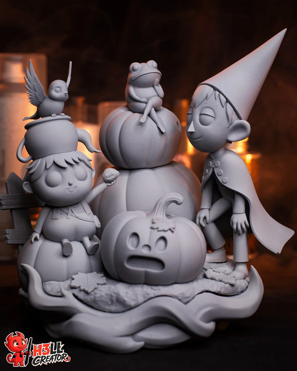 Wirt and Greg | Fan Art | 3D Printed Resin Model Garage Kit | *Un-Painted* | H3LL Creator 10