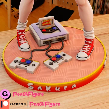 Sakura | Fan Art | 3D Printed Resin Model Garage Kit | *Un-Painted* | Peach Figure 4