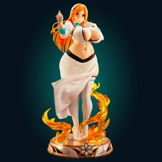 Orihime Inoue | Fan Art | 3D Printed Resin Model Garage Kit | *Un-Painted* | Officer Rhu 3