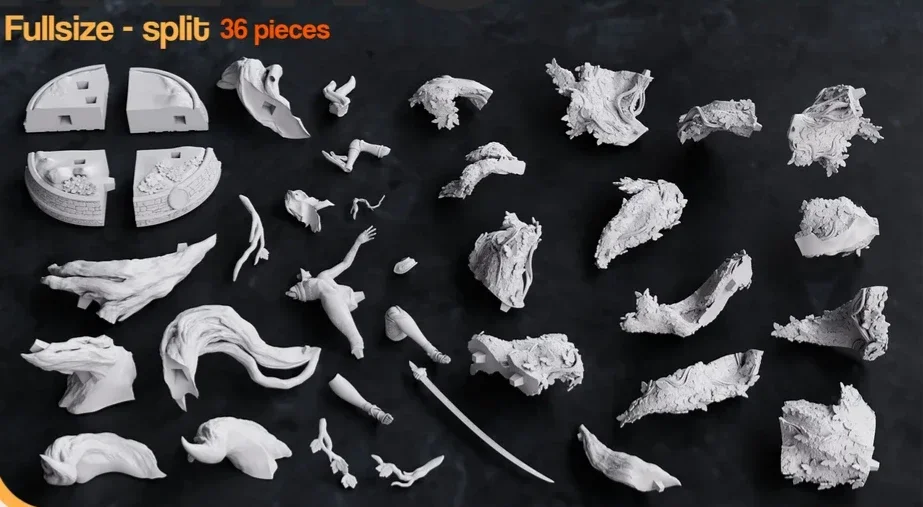 Malenia Goddess of Rot | Fan Art | 3D Printed Resin Model Garage Kit | *Un-Painted* | Nomnom 3