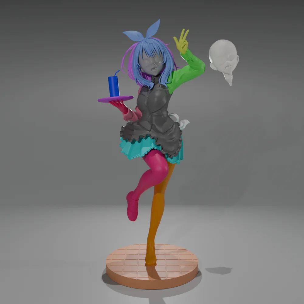 Anna Yanami | Fan Art | 3D Printed Resin Model Garage Kit | *Un-Painted* | Remy Sculpts 5