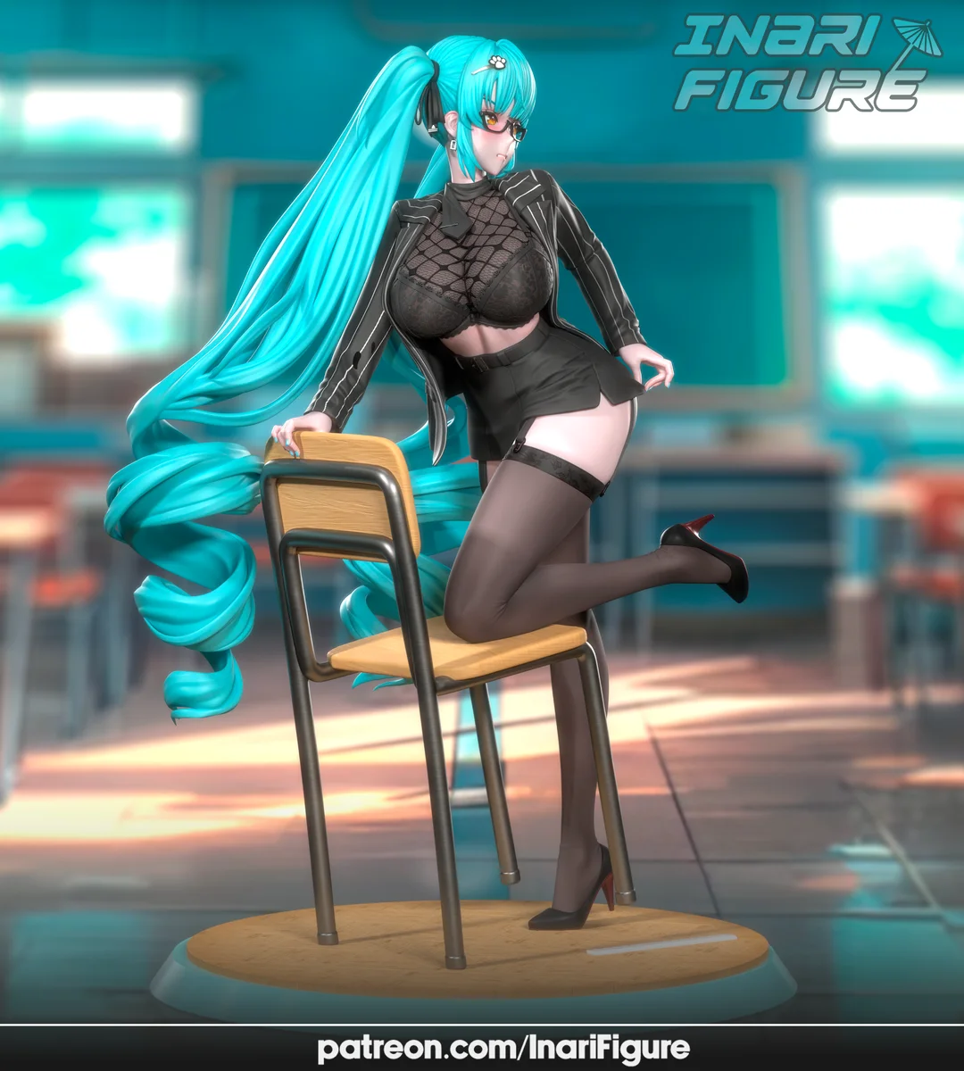 Privaty | Fan Art | 3D Printed Resin Model Garage Kit | *Un-Painted* | Inari Figure 8