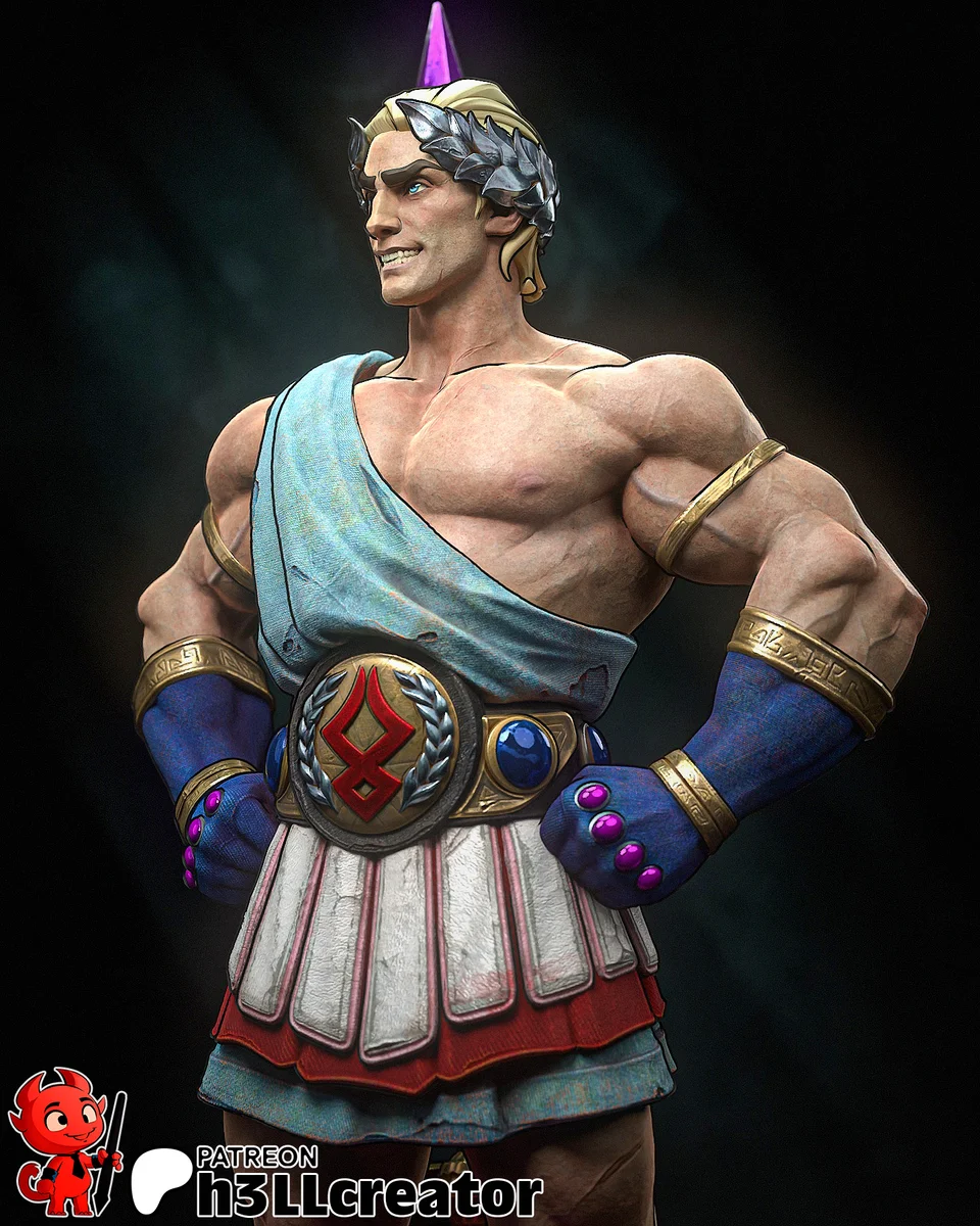 Theseus | Fan Art | 3D Printed Resin Model Garage Kit | *Un-Painted* | H3LL Creator 4