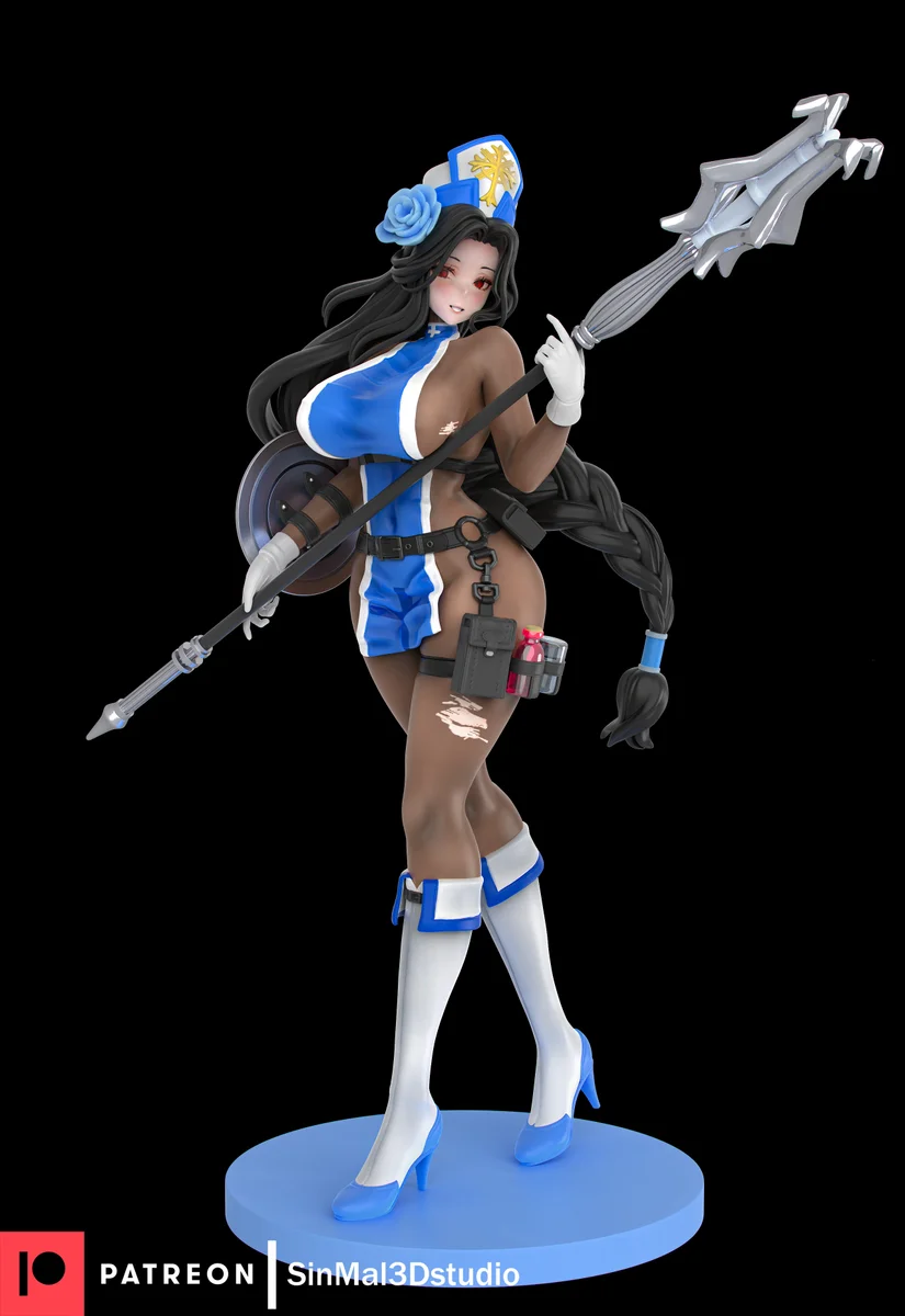 Maiden: Ice Rose | Fan Art | 3D Printed Resin Model Garage Kit | *Un-Painted* | Sin3Dstudio