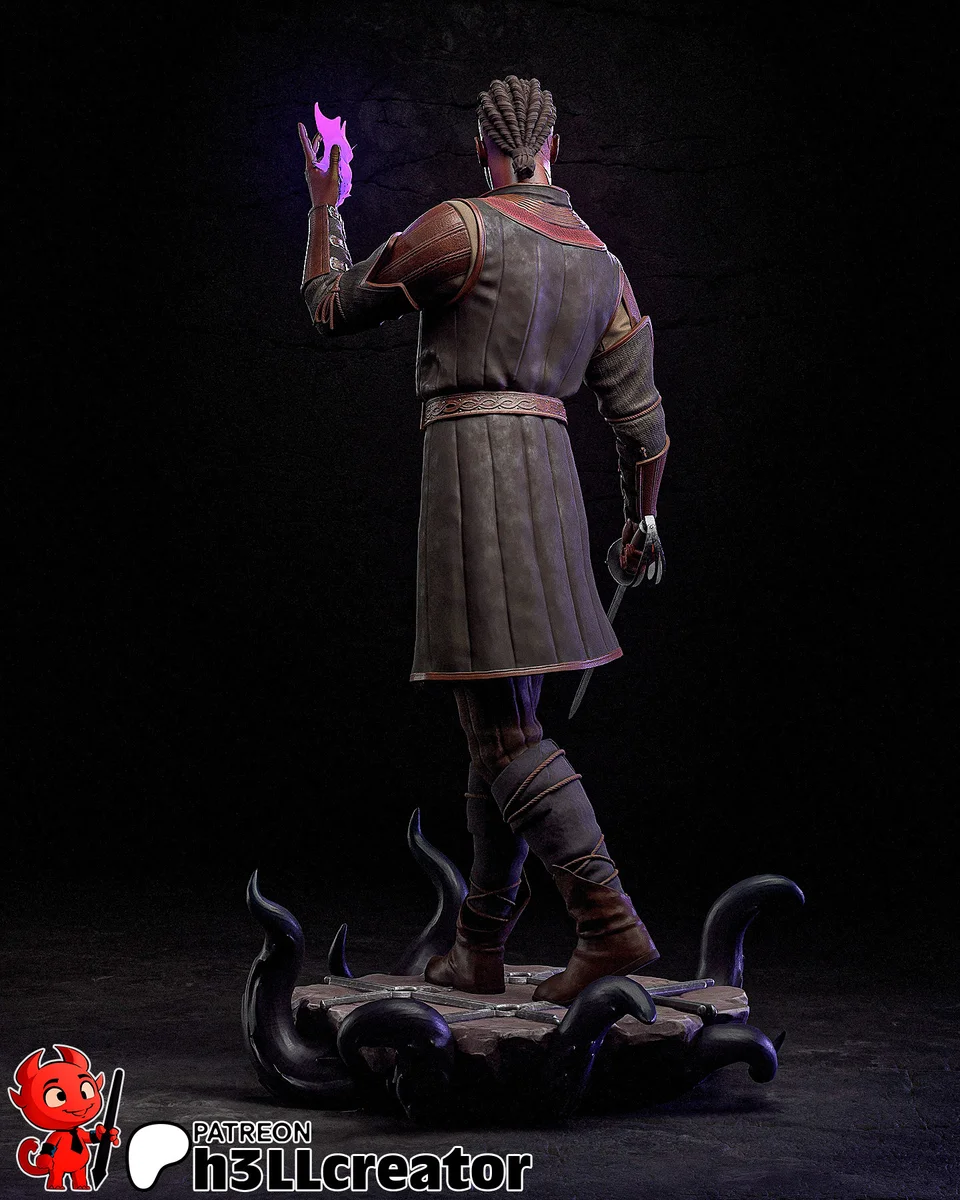 Wyll | Fan Art | 3D Printed Resin Model Garage Kit | *Un-Painted* | H3LL Creator 9