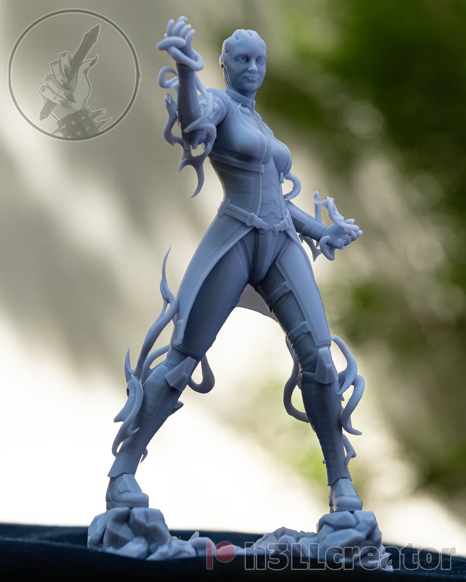 Liara Remake | Fan Art | 3D Printed Resin Model Garage Kit | *Un-Painted* | H3LL Creator 3