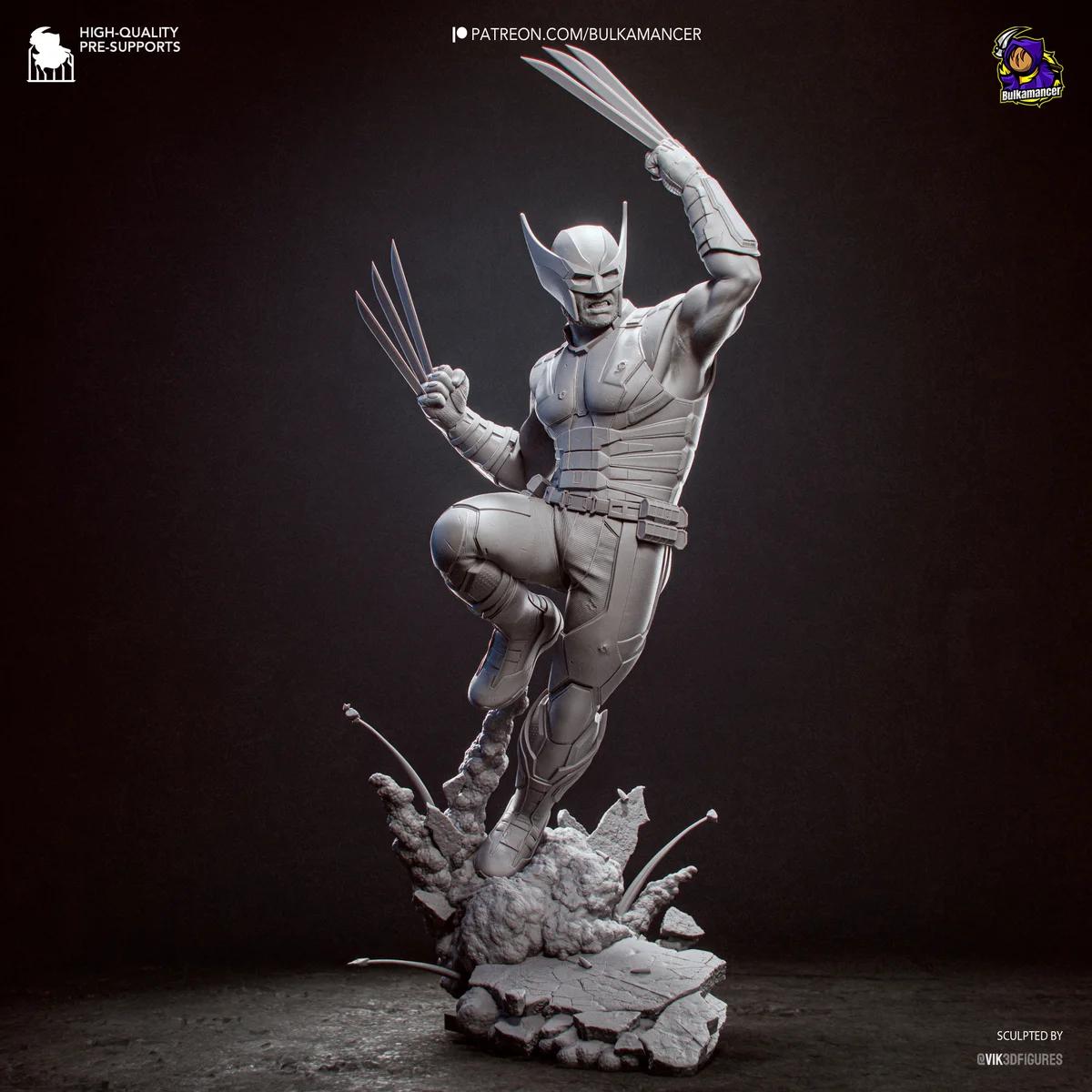 Wolverine | Fan Art | 3D Printed Resin Model Garage Kit | *Un-Painted* | Bulkamancer 14