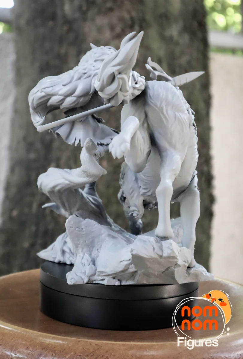 Princess Mononoke | Fan Art | 3D Printed Resin Model Garage Kit | *Un-Painted* | Nomnom 9