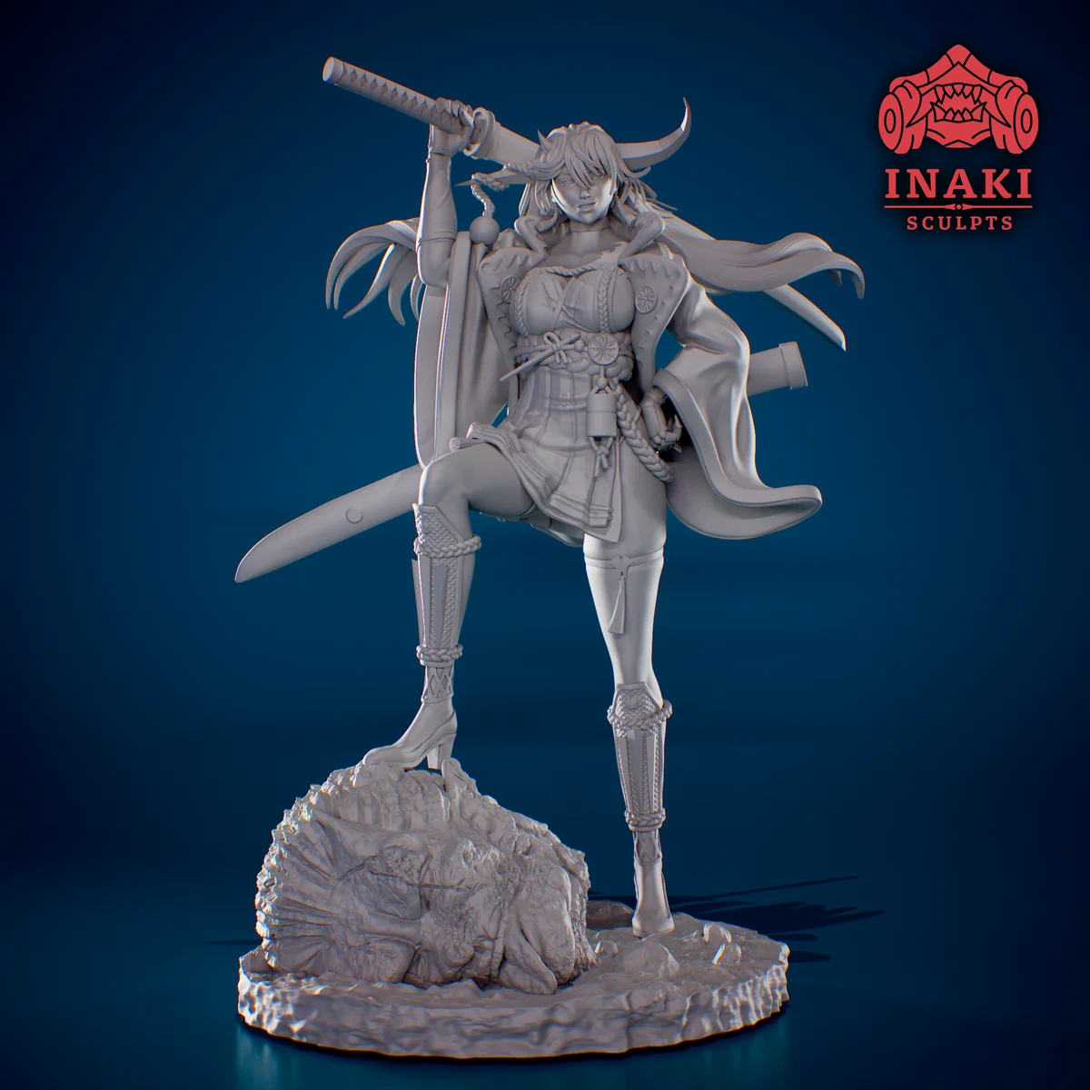 Hakuryuu | Fan Art | 3D Printed Resin Model Garage Kit | *Un-Painted* | Inaki Sculpts 3