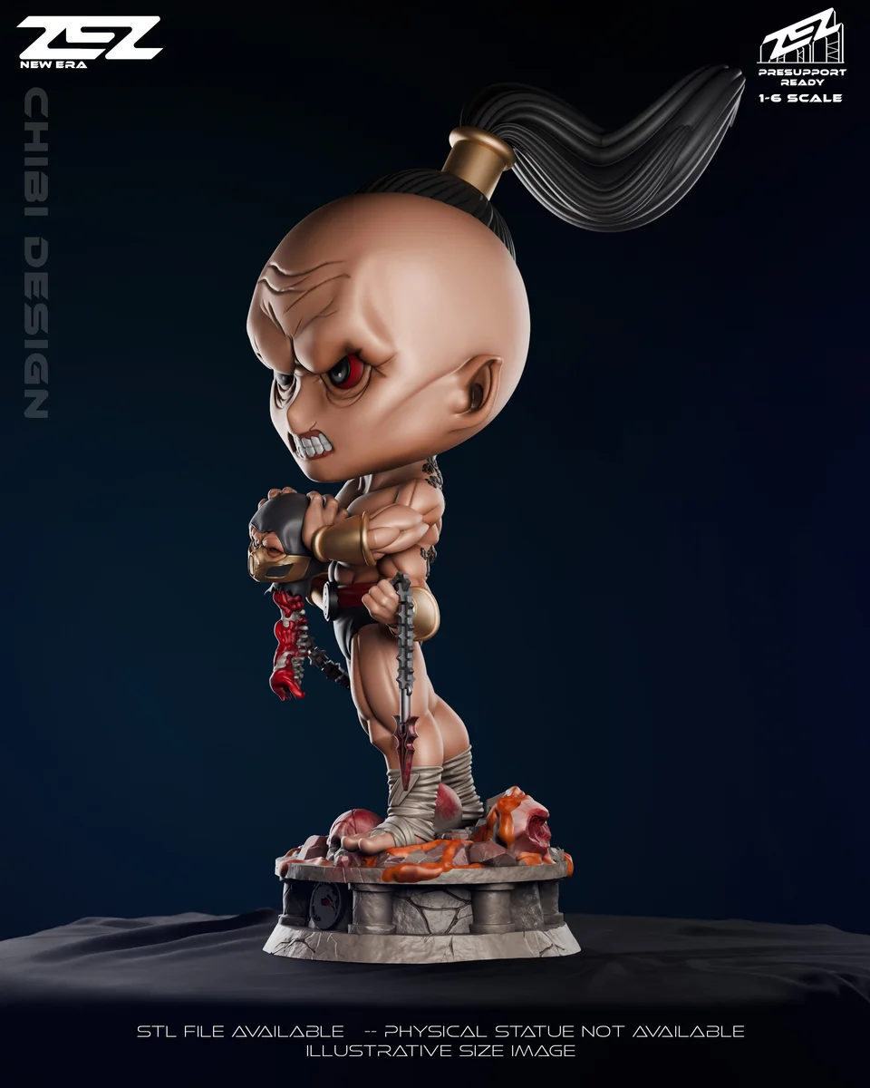 Chibi Goro | Fan Art | 3D Printed Resin Model Garage Kit | *Un-Painted* | ZEZ Studio 4