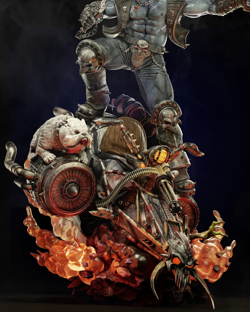 Lobo | Fan Art | 3D Printed Resin Model Garage Kit | *Un-Painted* | ZEZ Studio 11
