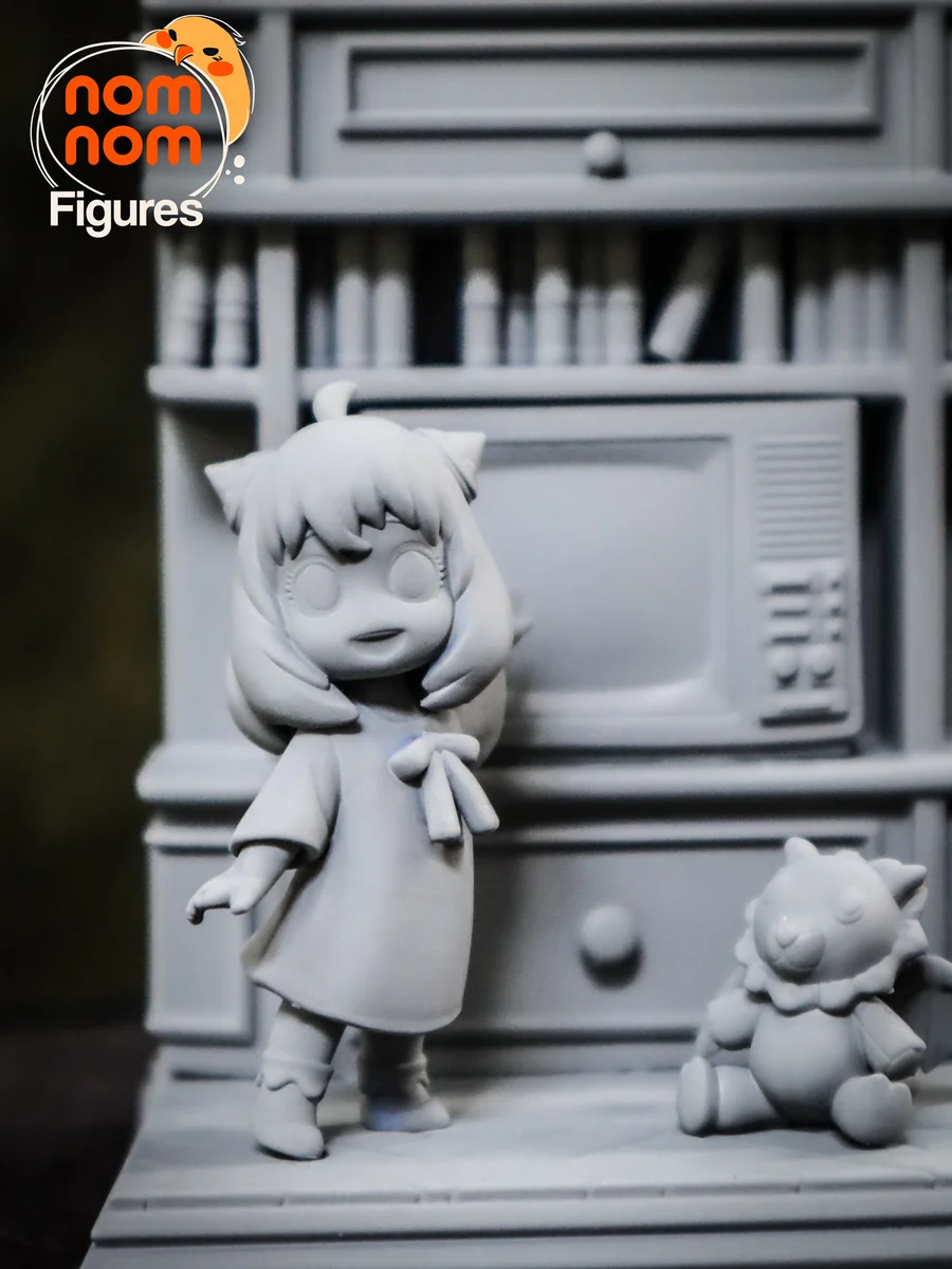 Chibi Anya Forger | Fan Art | 3D Printed Resin Model Garage Kit | *Un-Painted* | Nomnom 8