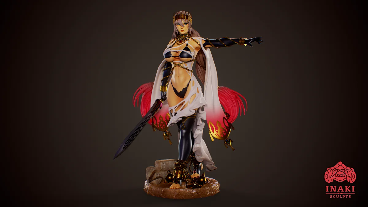 Zenobia | Fan Art | 3D Printed Resin Model Garage Kit | *Un-Painted* | Inaki Sculpts 3