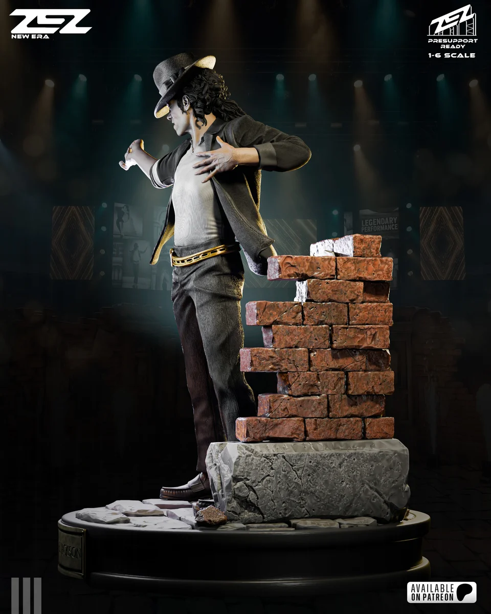Michael Jackson | Fan Art | 3D Printed Resin Model Garage Kit | *Un-Painted* | ZEZ Studio 5