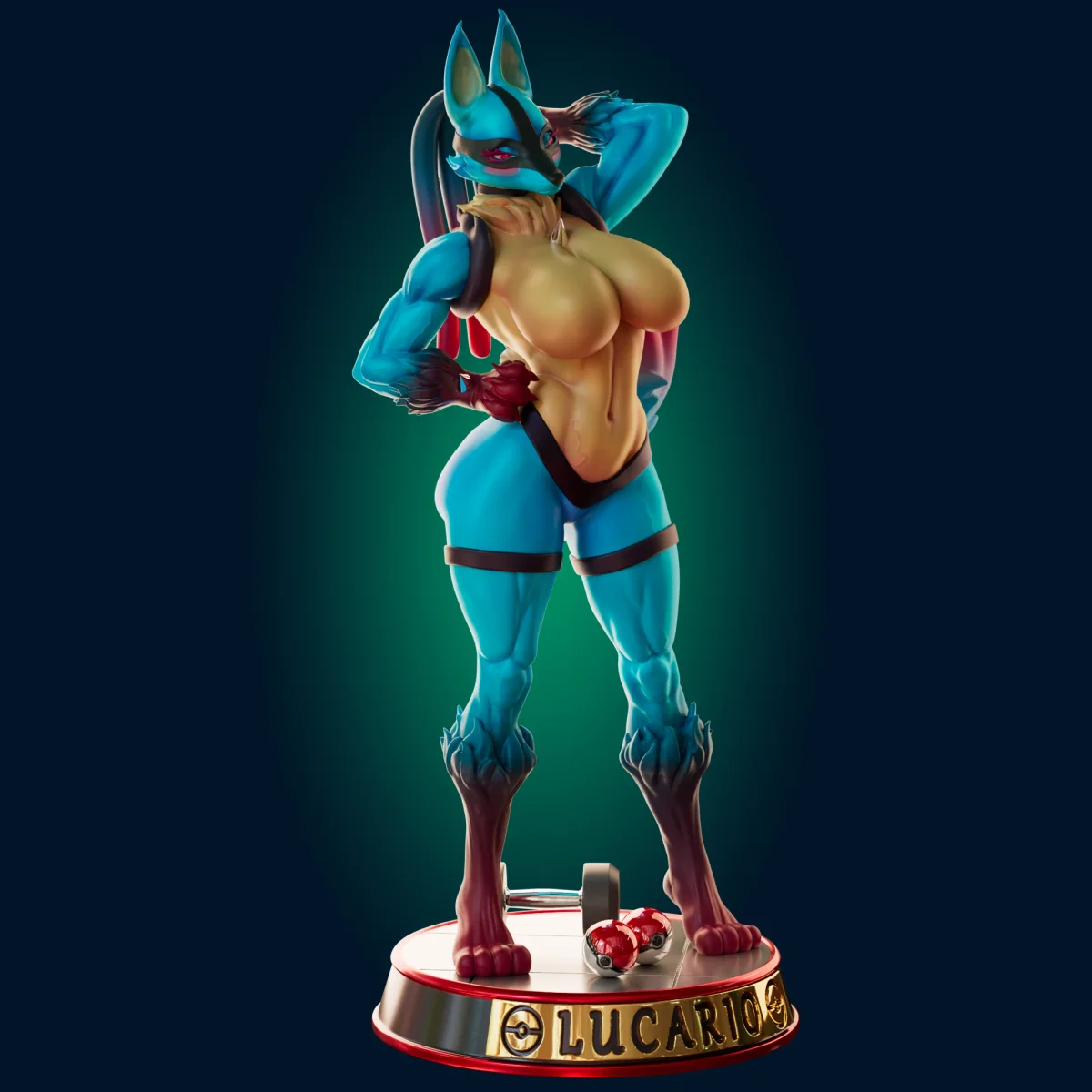 Muscle Mommy | Fan Art | 3D Printed Resin Model Garage Kit | *Un-Painted* | Officer Rhu 2