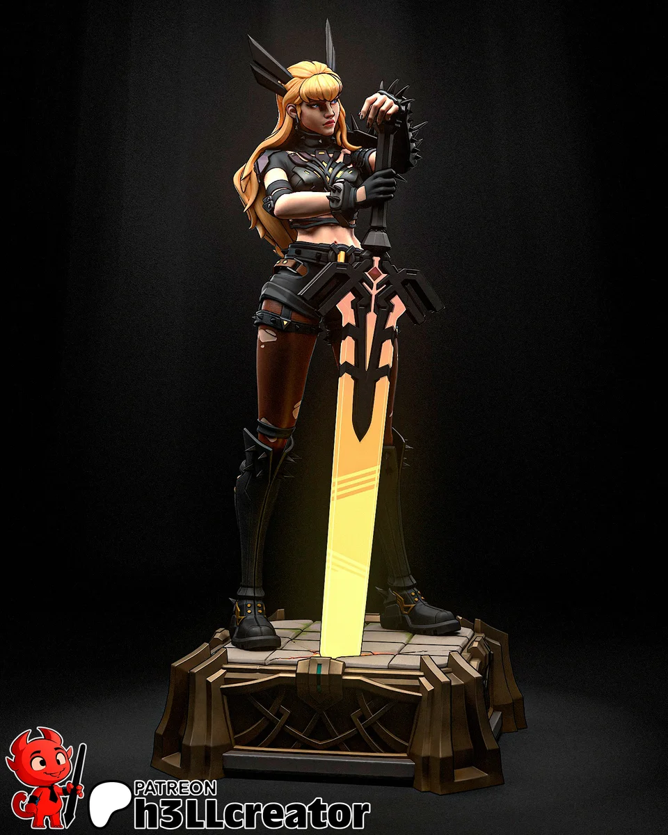 Magik | Fan Art | 3D Printed Resin Model Garage Kit | *Un-Painted* | H3LL Creator 4