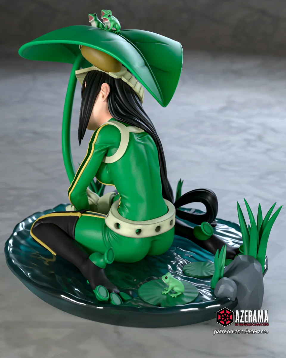 Tsuyu | Fan Art | 3D Printed Resin Model Garage Kit | *Un-Painted* | Azerama 2