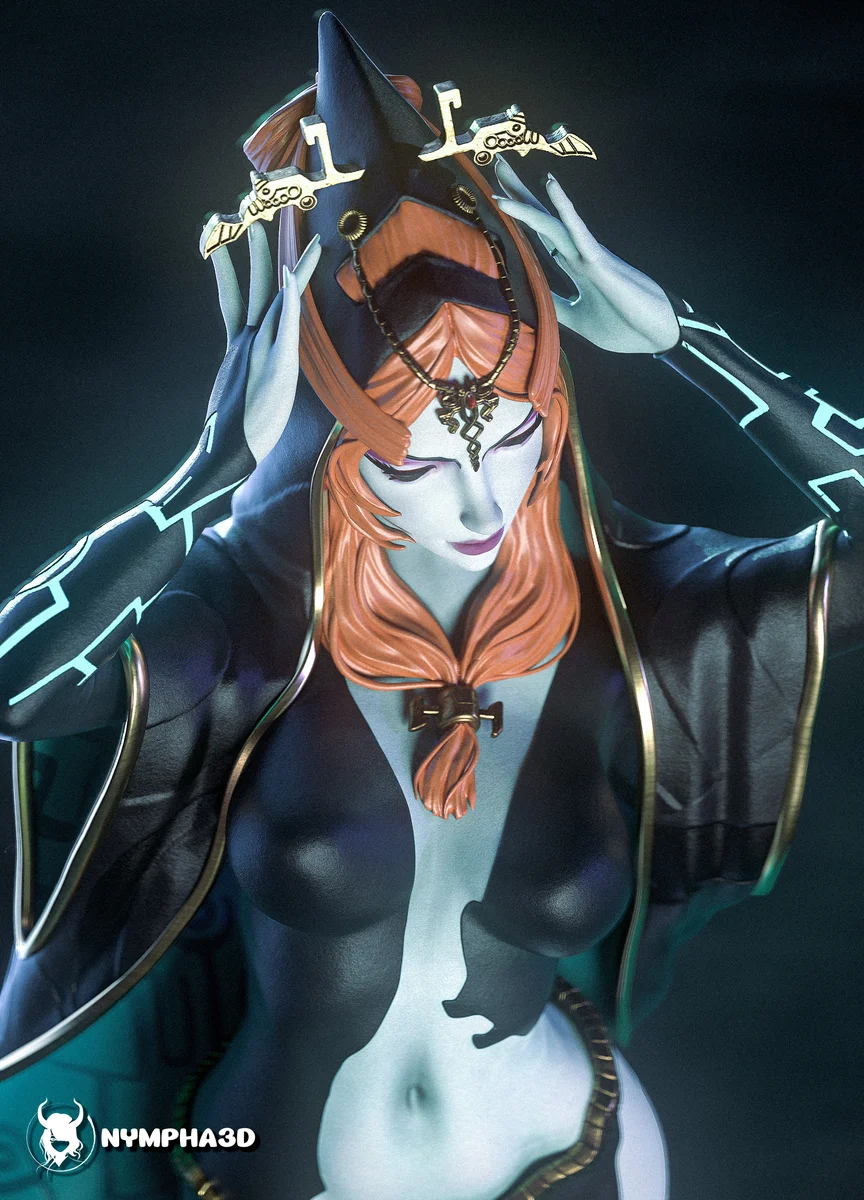 Midna | Fan Art | 3D Printed Resin Model Garage Kit | *Un-Painted* | Nympha3D 6
