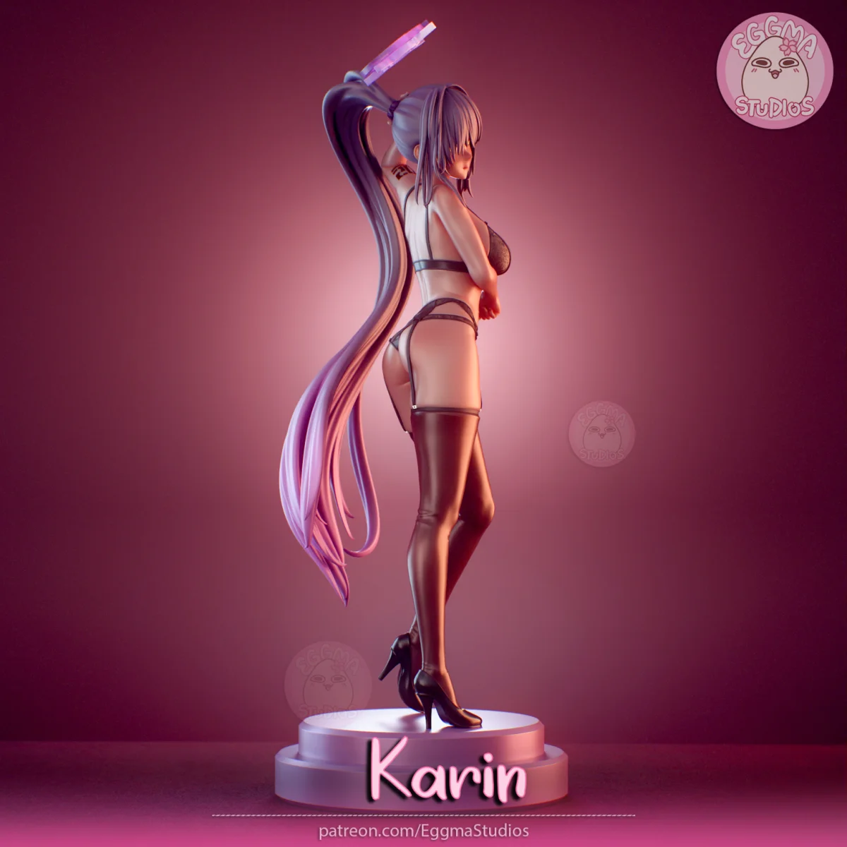 Karin | Fan Art | 3D Printed Resin Model Garage Kit | *Un-Painted* | EggmaStudios 3