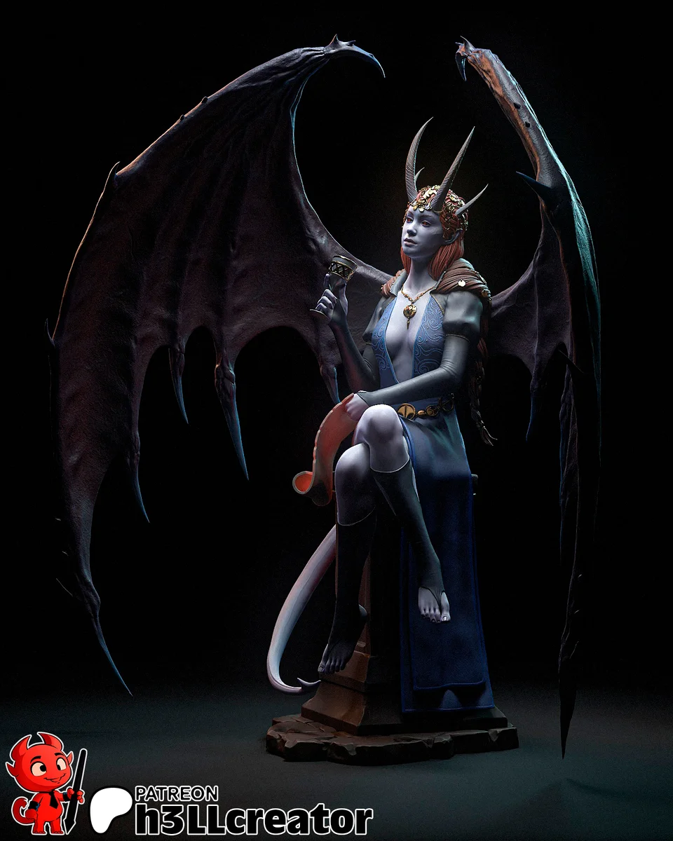 Mizora | Fan Art | 3D Printed Resin Model Garage Kit | *Un-Painted* | H3LL Creator 8