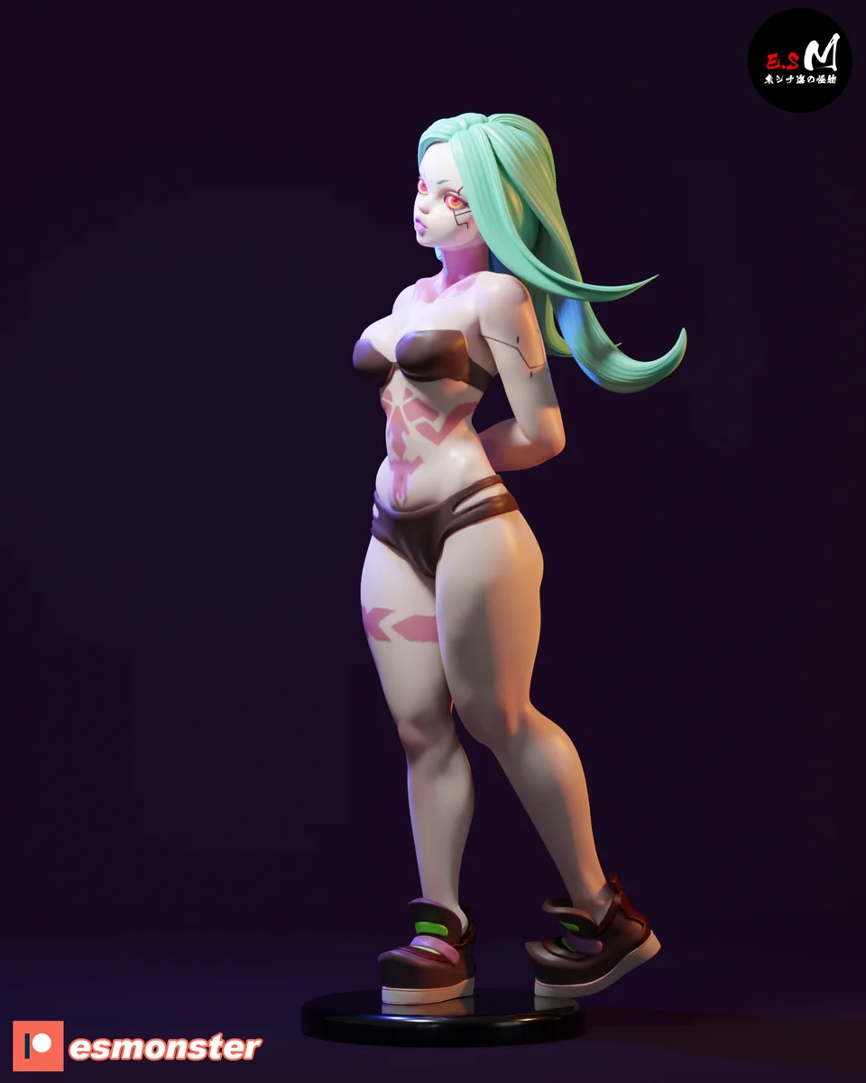 Rebecca | Fan Art | 3D Printed Resin Model Garage Kit | *Un-Painted* | ES Monster 3