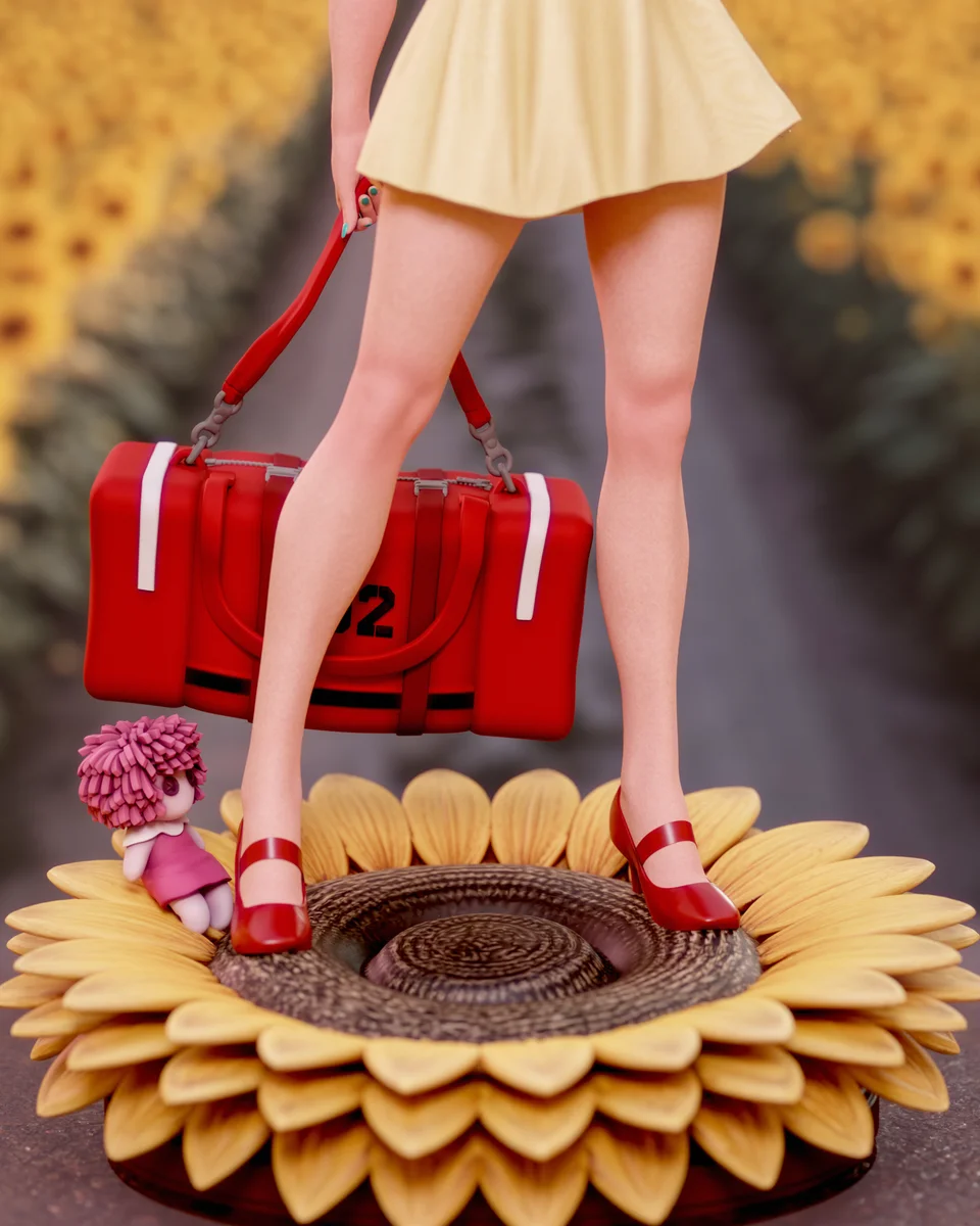Asuka | Fan Art | 3D Printed Resin Model Garage Kit | *Un-Painted* | Momoji 5