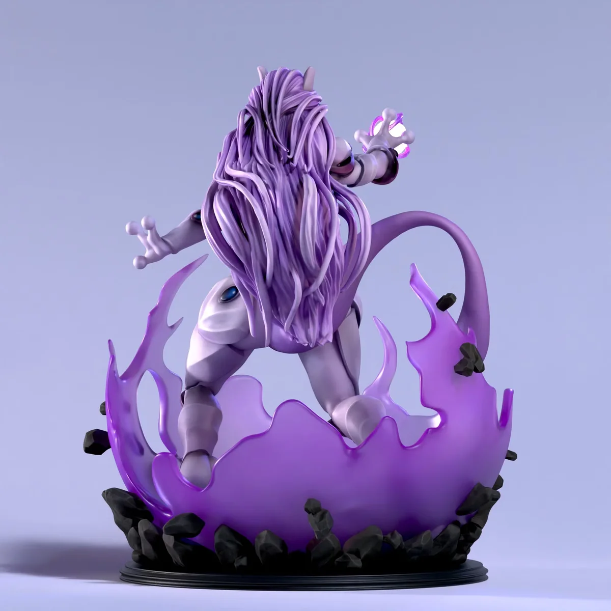Mewthany - Waifumon | Fan Art | 3D Printed Resin Model Garage Kit | *Un-Painted* | SiryllArt 7