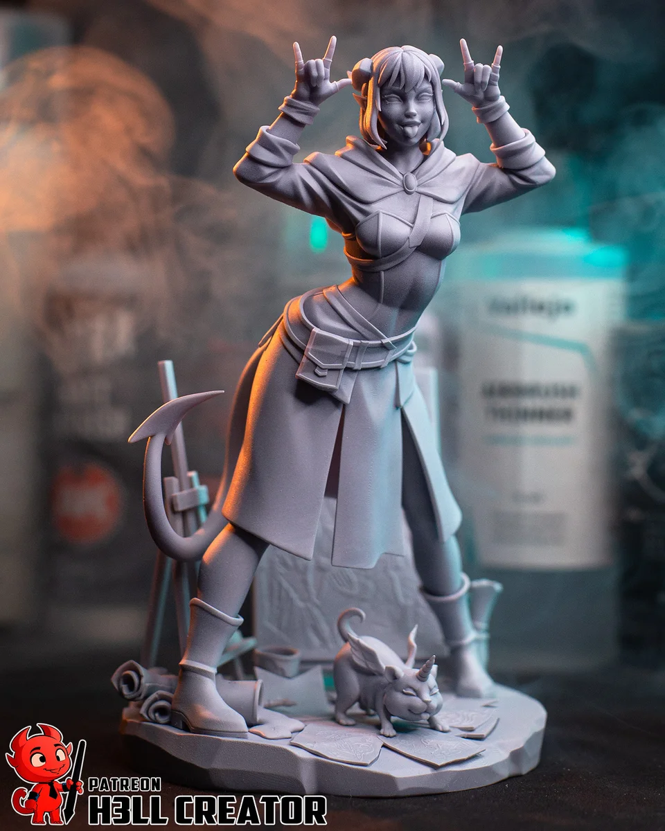 Jester Lavorre | Fan Art | 3D Printed Resin Model Garage Kit | *Un-Painted* | H3LL Creator 7