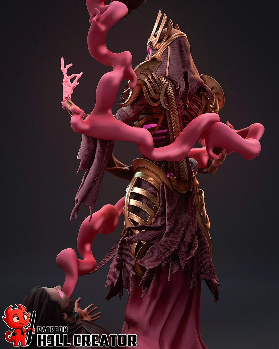 Vecna | Fan Art | 3D Printed Resin Model Garage Kit | *Un-Painted* | H3LL Creator 6