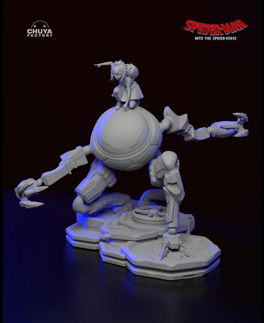 Peni Parker | Fan Art | 3D Printed Resin Model Garage Kit | *Un-Painted* | Chuya Factory 11