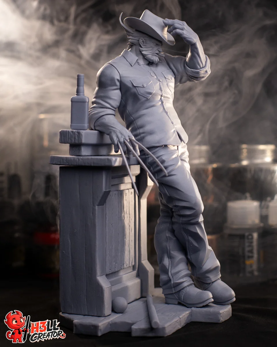 Logan | Fan Art | 3D Printed Resin Model Garage Kit | *Un-Painted* | H3LL Creator 10