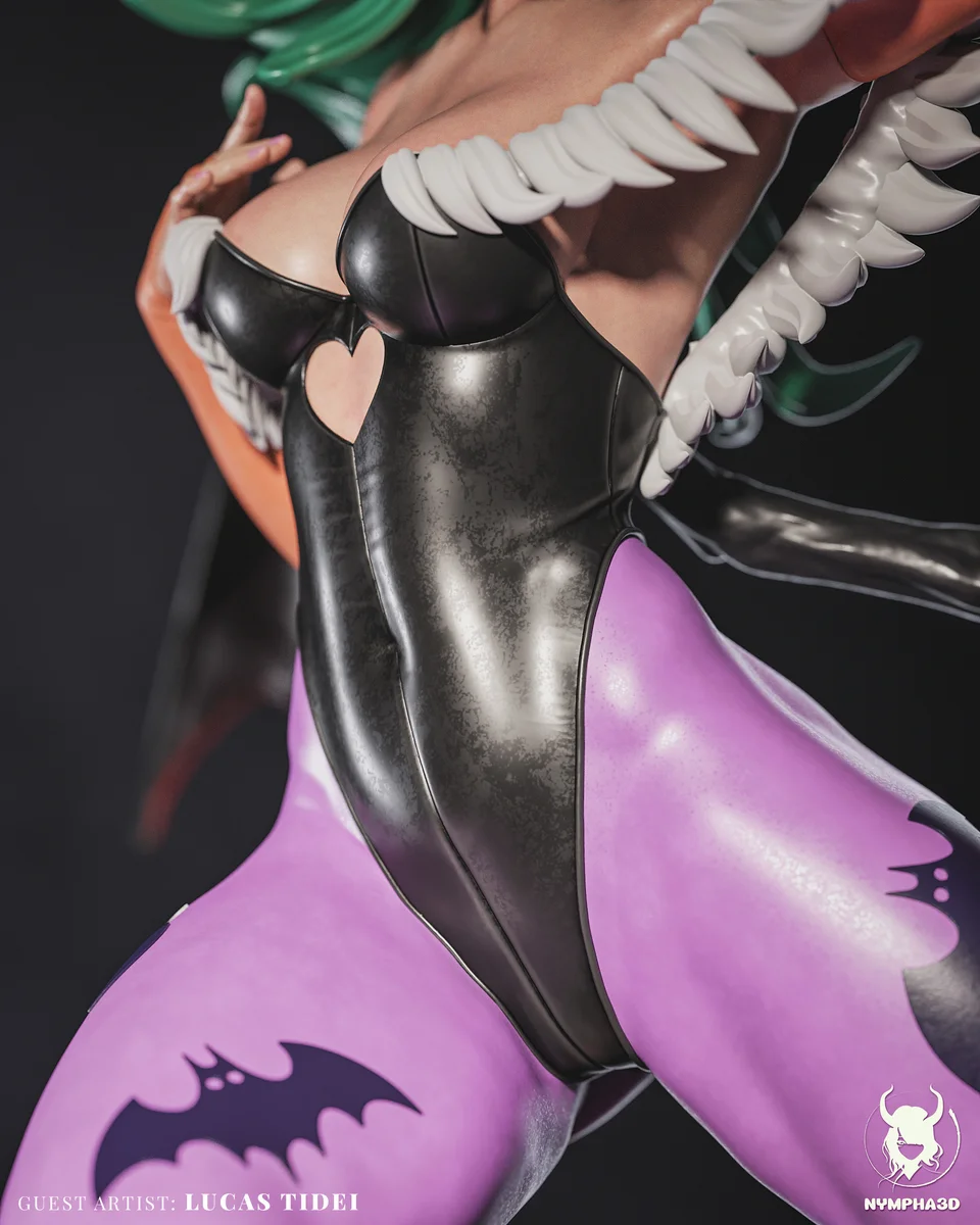 Morrigan | Fan Art | 3D Printed Resin Model Garage Kit | *Un-Painted* | Nympha3D 6
