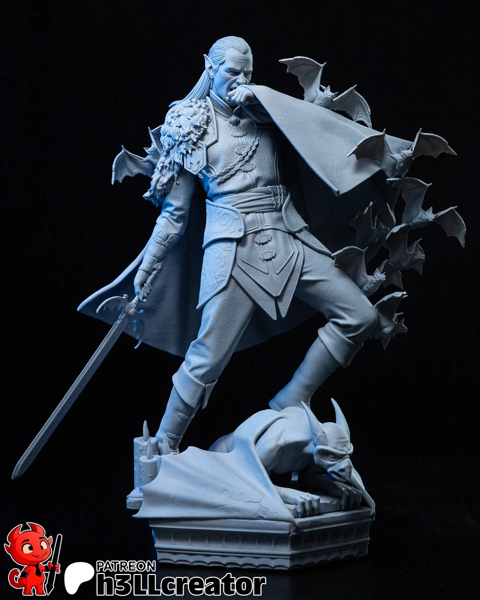 Strahd von Zarovich | Fan Art | 3D Printed Resin Model Garage Kit | *Un-Painted* | H3LL Creator 7