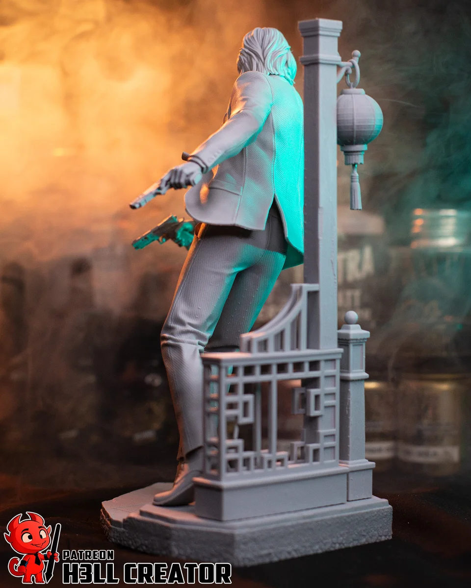 John Wick | Fan Art | 3D Printed Resin Model Garage Kit | *Un-Painted* | H3LL Creator 13