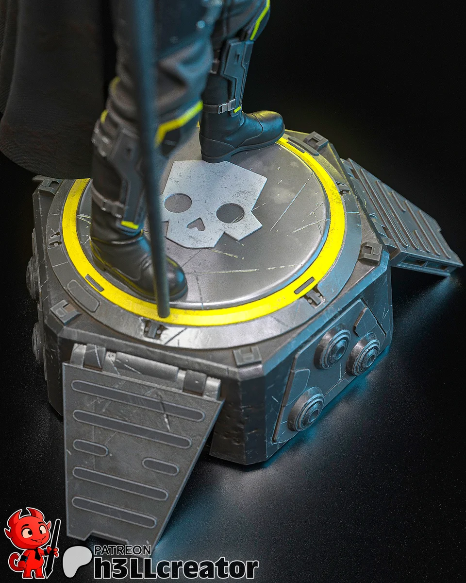 Helldiver | Fan Art | 3D Printed Resin Model Garage Kit | *Un-Painted* | H3LL Creator 4
