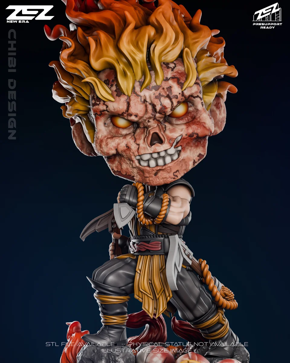 Chibi Scorpion | Fan Art | 3D Printed Resin Model Garage Kit | *Un-Painted* | ZEZ Studio