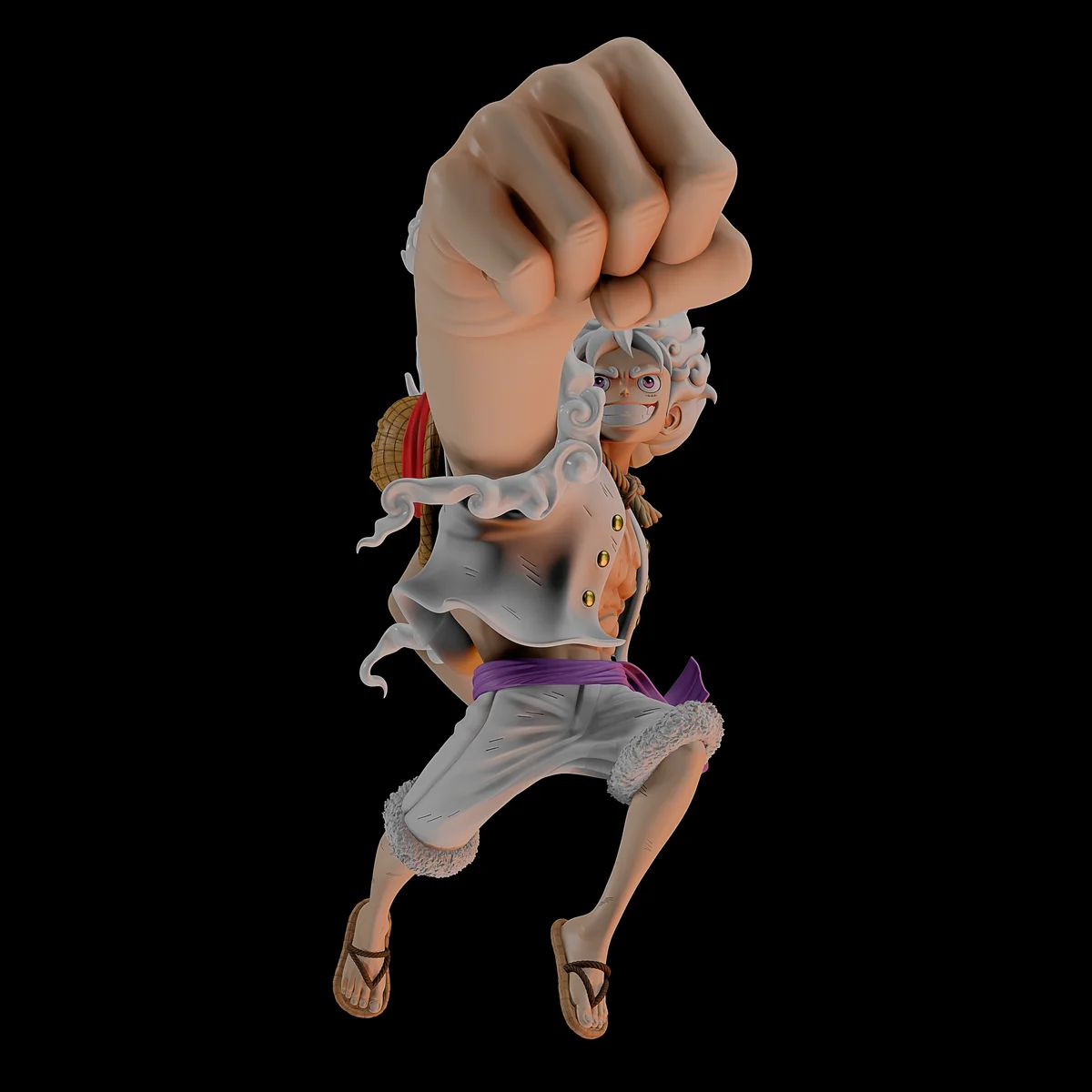 Luffy | Fan Art | 3D Printed Resin Model Garage Kit | *Un-Painted* | Momoji 7