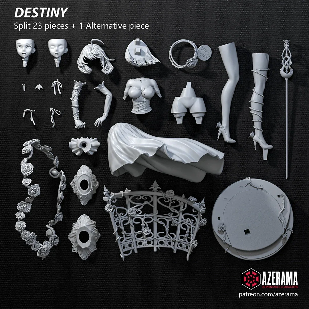Destiny | Fan Art | 3D Printed Resin Model Garage Kit | *Un-Painted* | Azerama 4