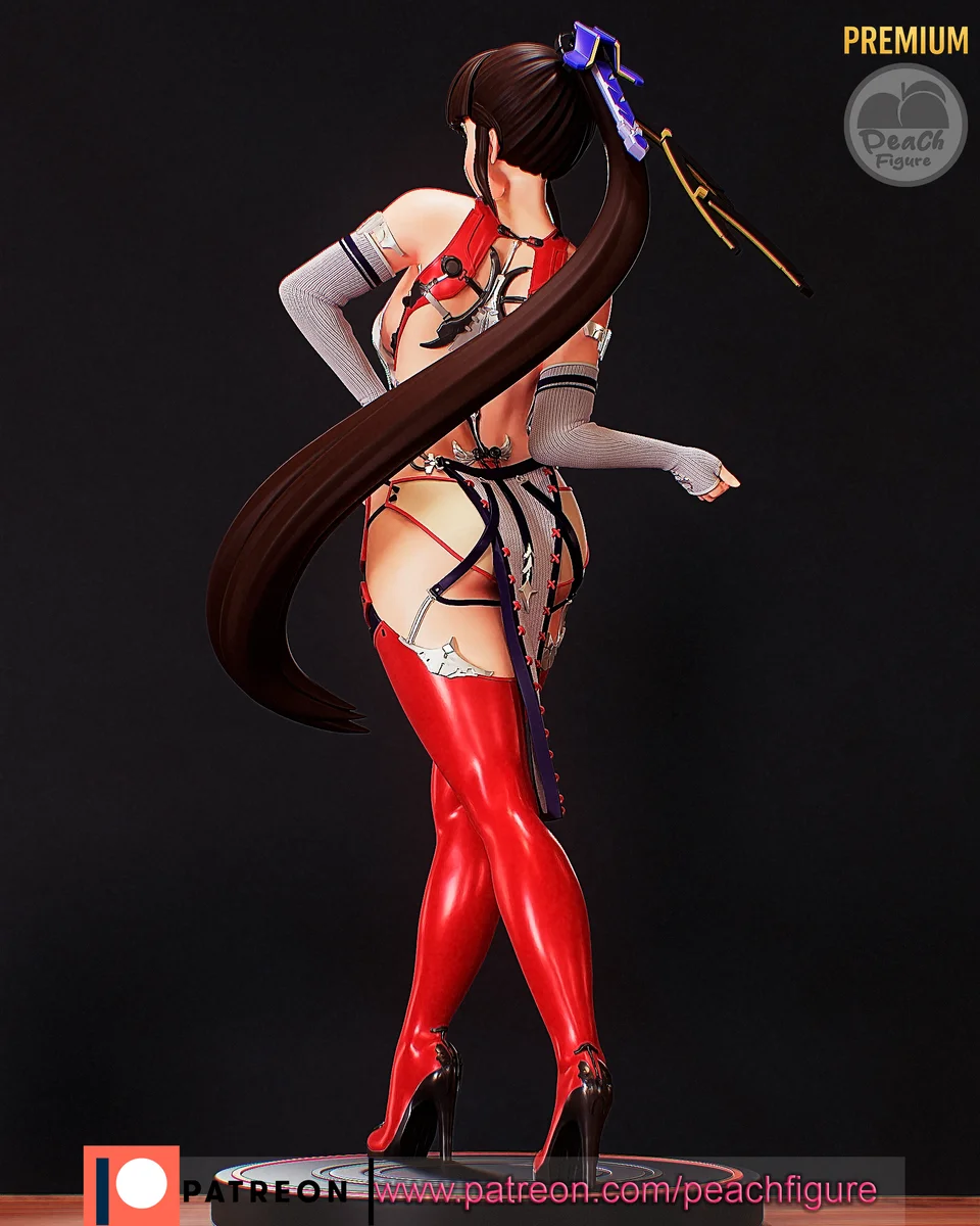 Eve | Fan Art | 3D Printed Resin Model Garage Kit | *Un-Painted* | Peach Figure 3