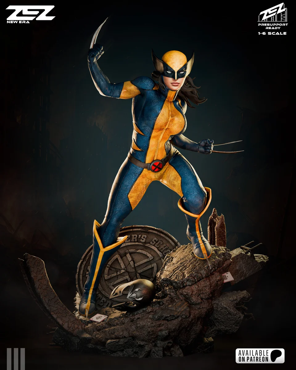 X-23 | Fan Art | 3D Printed Resin Model Garage Kit | *Un-Painted* | ZEZ Studio