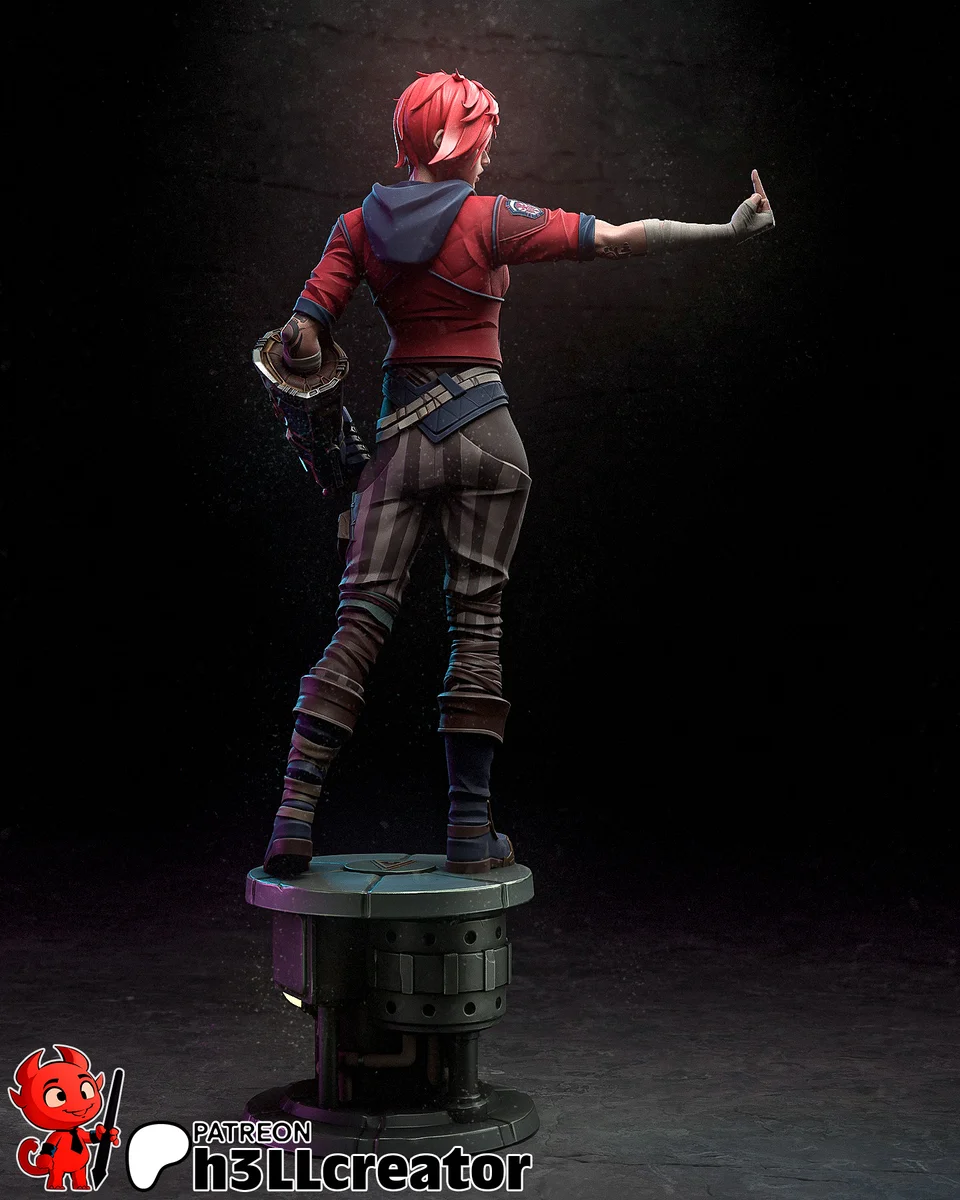 Vi | Fan Art | 3D Printed Resin Model Garage Kit | *Un-Painted* | H3LL Creator 5